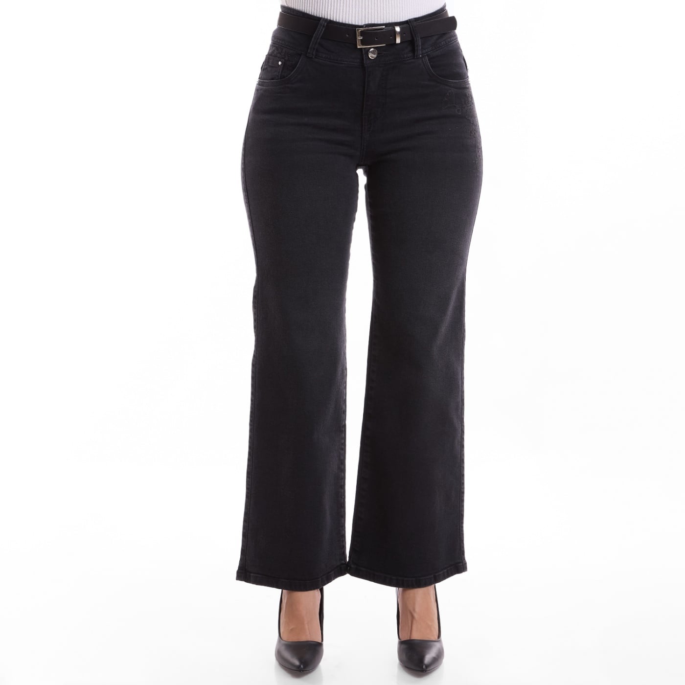 JEANS ALGODÓN WIDE LEG MUJER METAL JEANS BECKY - 2