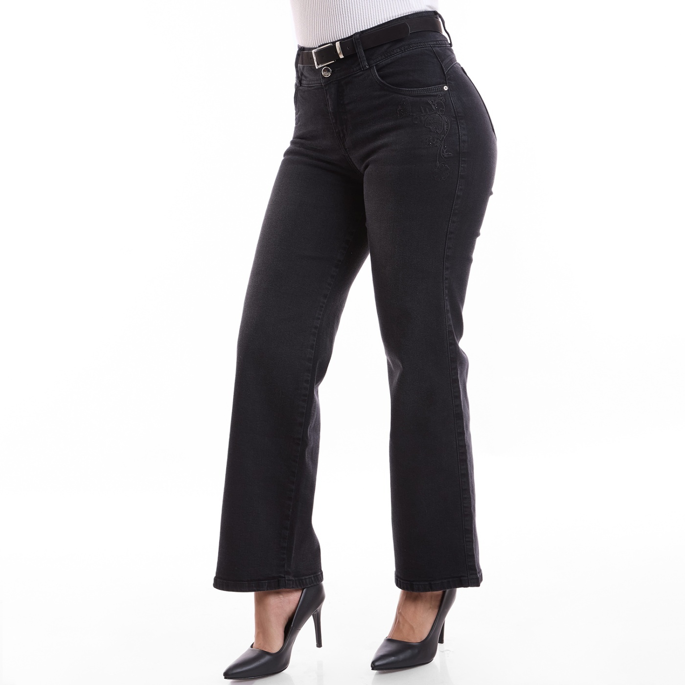 JEANS ALGODÓN WIDE LEG MUJER METAL JEANS BECKY - 3