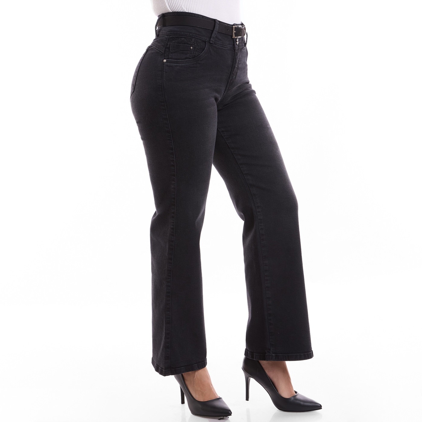 JEANS ALGODÓN WIDE LEG MUJER METAL JEANS BECKY - 4