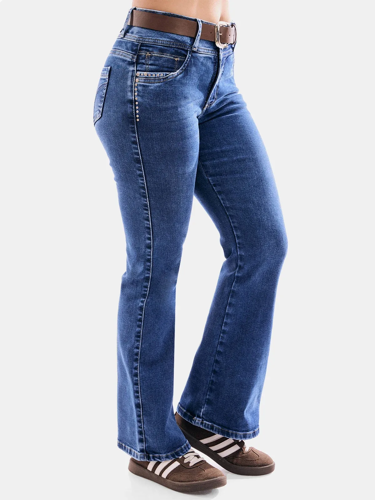 JEANS ALGODÓN FLARE MUJER METAL JEANS LIVERPOOL - 3