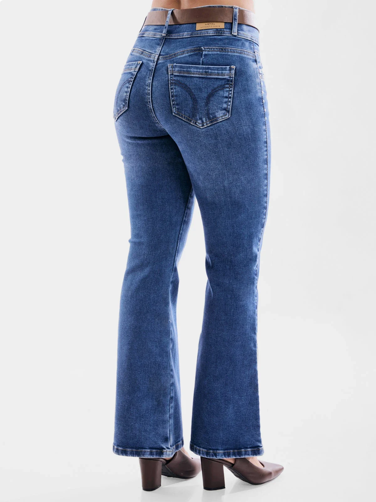JEANS ALGODÓN FLARE MUJER METAL JEANS LIVERPOOL - 3