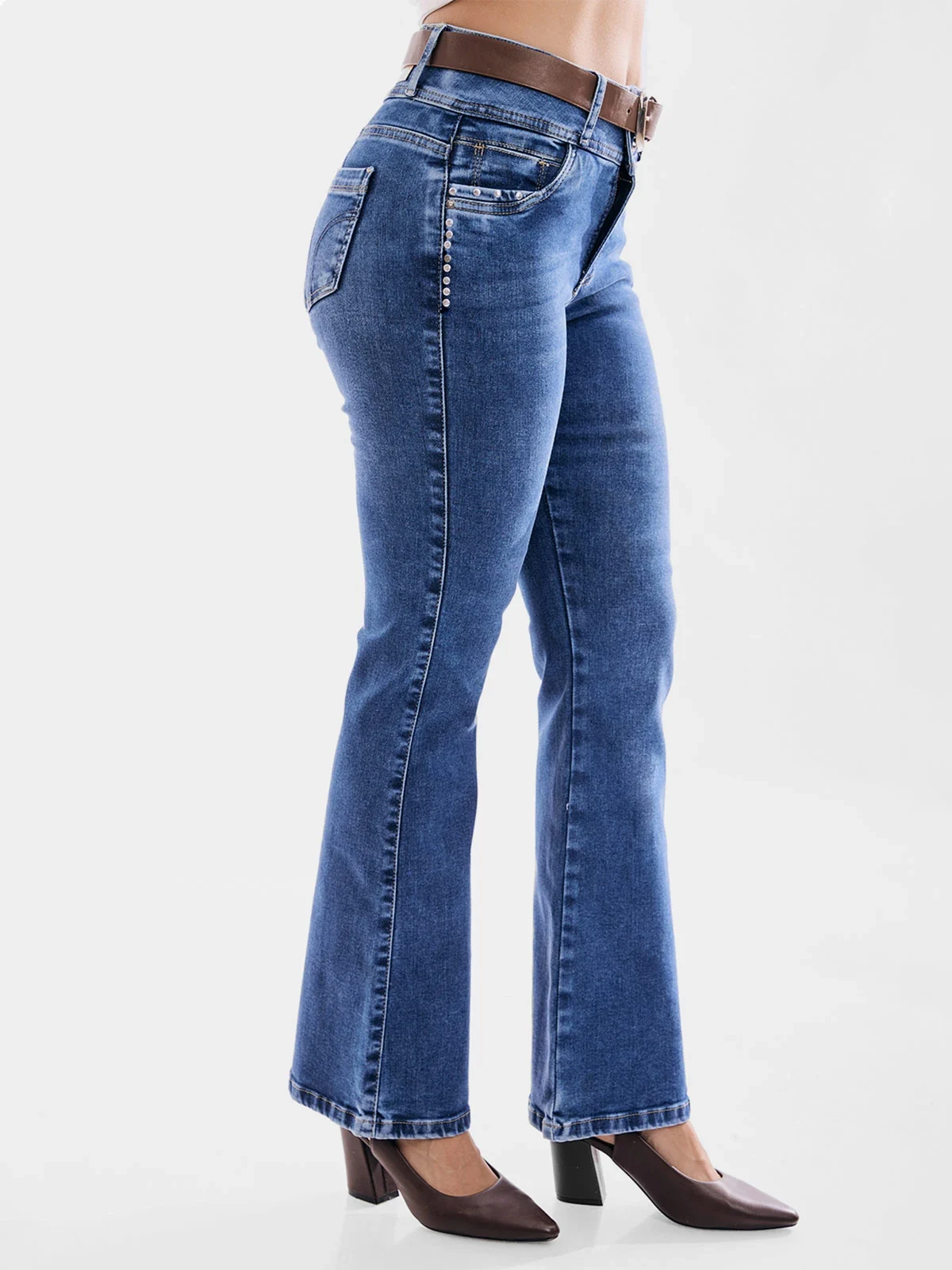 JEANS ALGODÓN FLARE MUJER METAL JEANS LIVERPOOL - 4