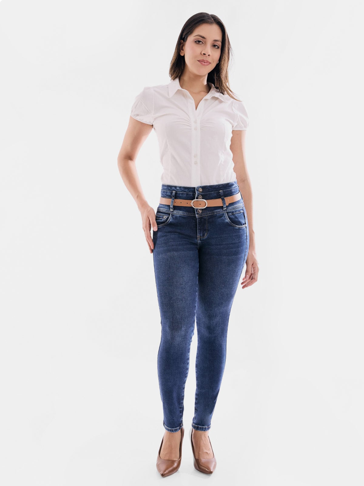 JEANS ALGODÓN SKINNY MUJER METAL JEANS HAMBURGO - 1