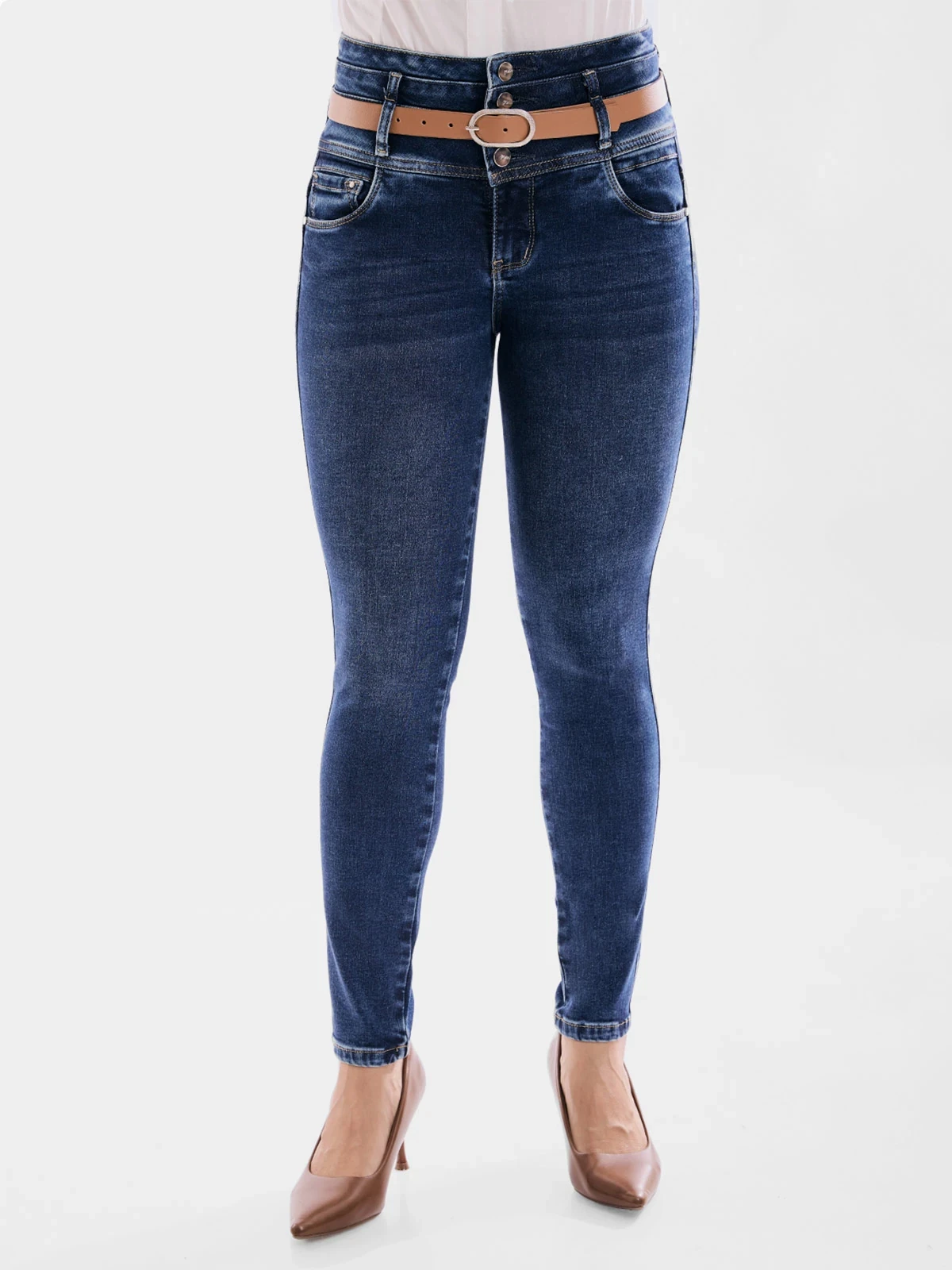 JEANS ALGODÓN SKINNY MUJER METAL JEANS HAMBURGO - 2