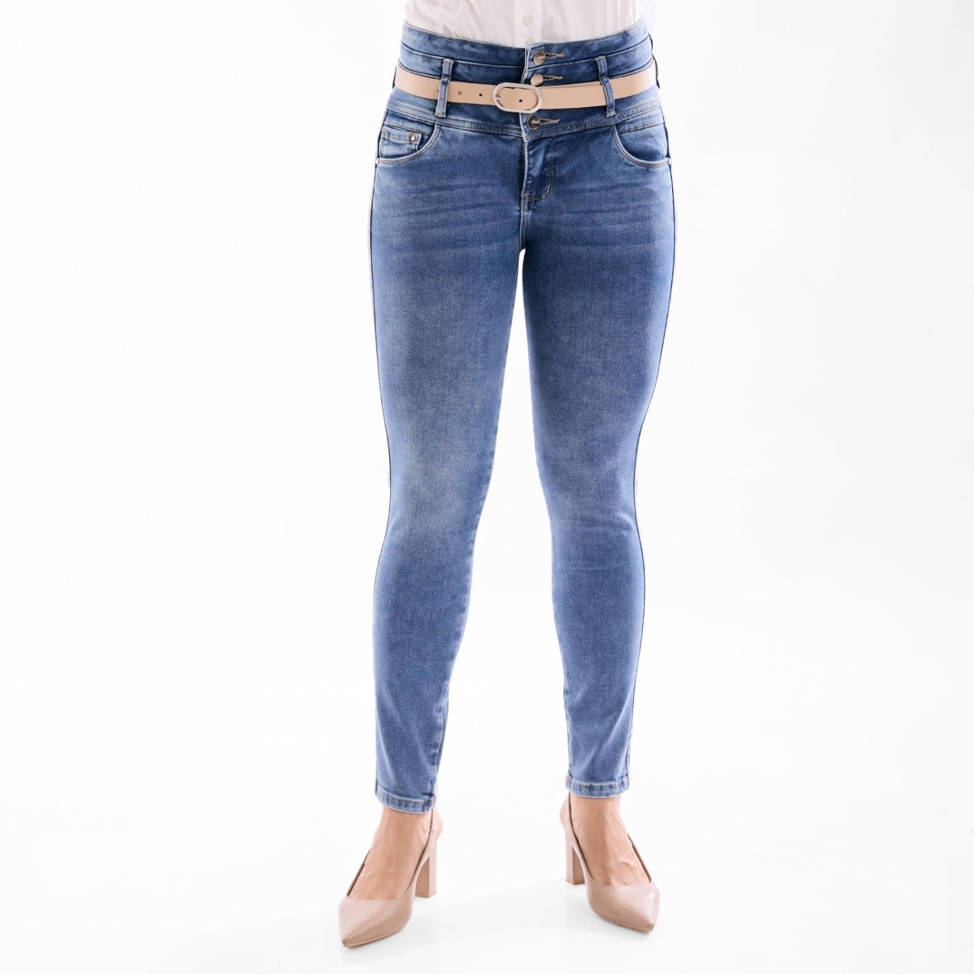 JEANS ALGODÓN SKINNY MUJER METAL JEANS HAMBURGO - 2