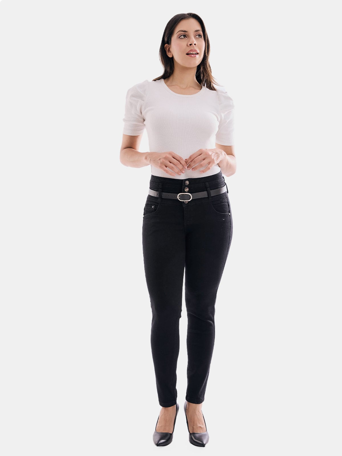 JEANS ALGODÓN SKINNY MUJER METAL JEANS HAMBURGO - 1