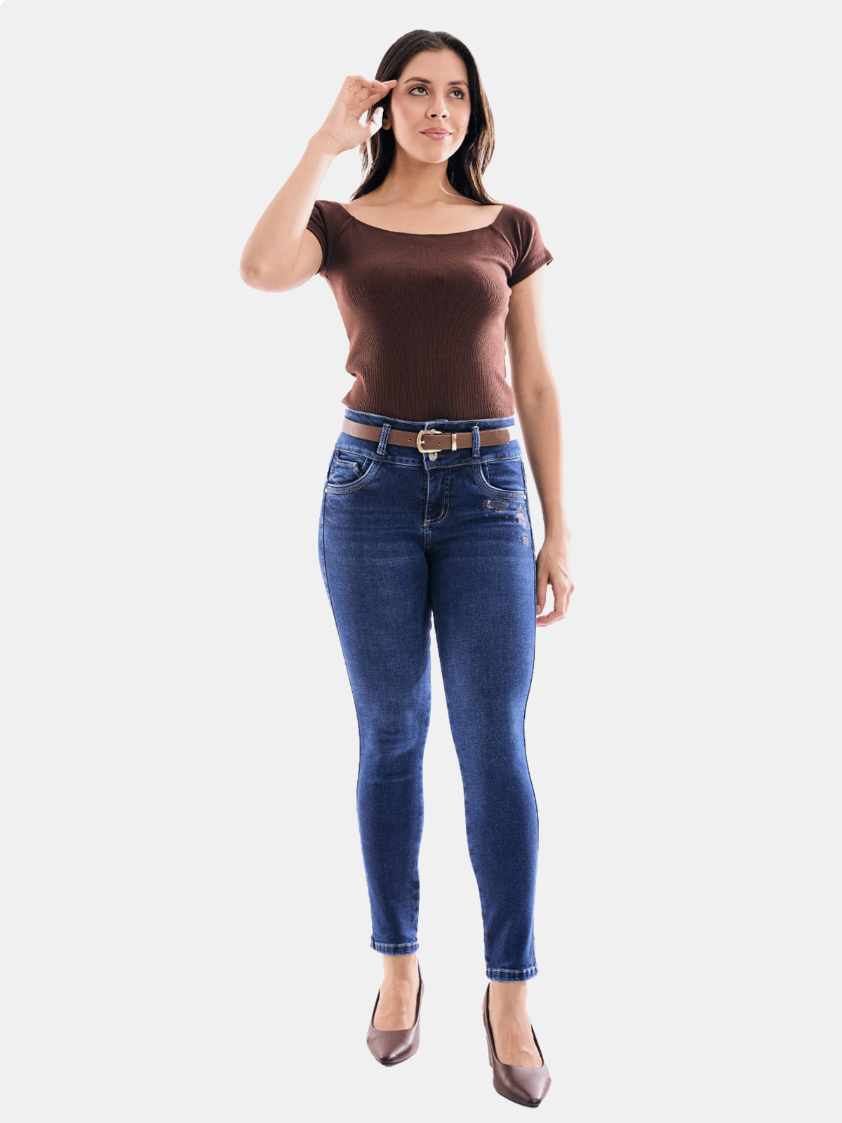 JEANS ALGODÓN SKINNY MUJER METAL JEANS JOVITA - 1
