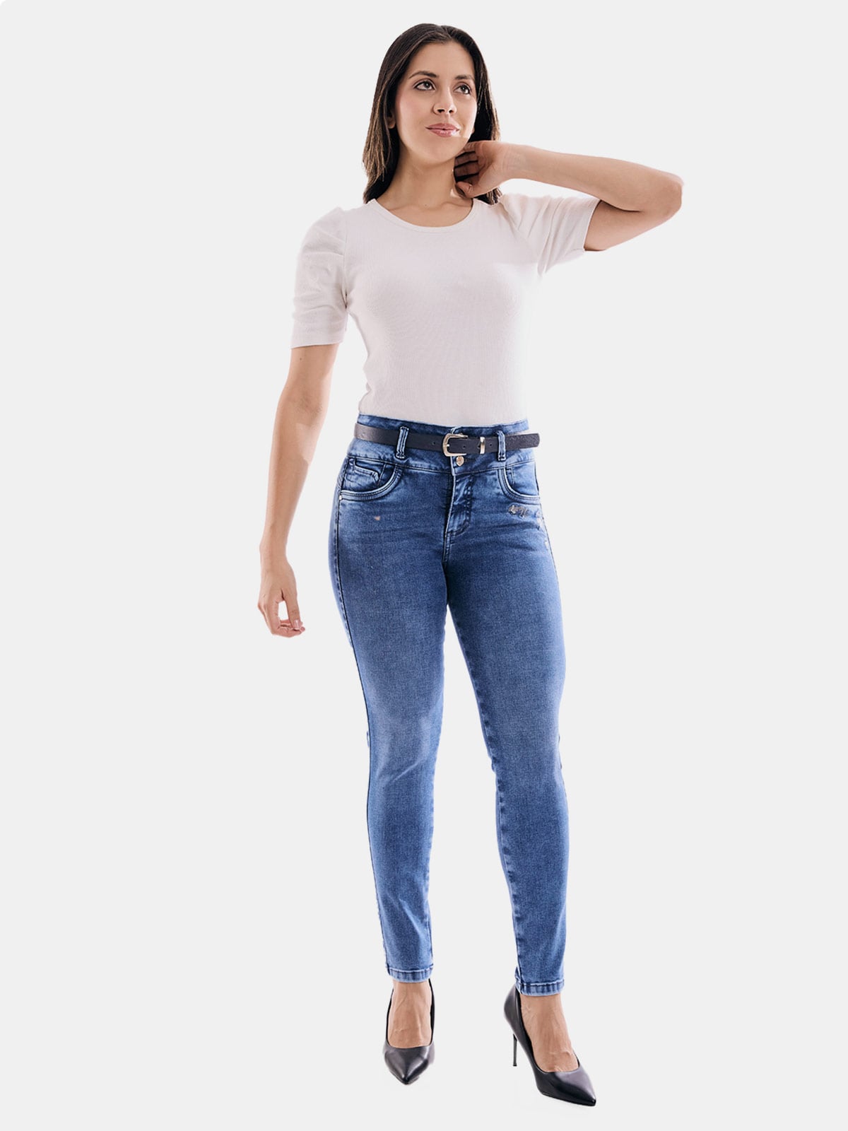 JEANS ALGODÓN SKINNY MUJER METAL JEANS JOVITA - 1