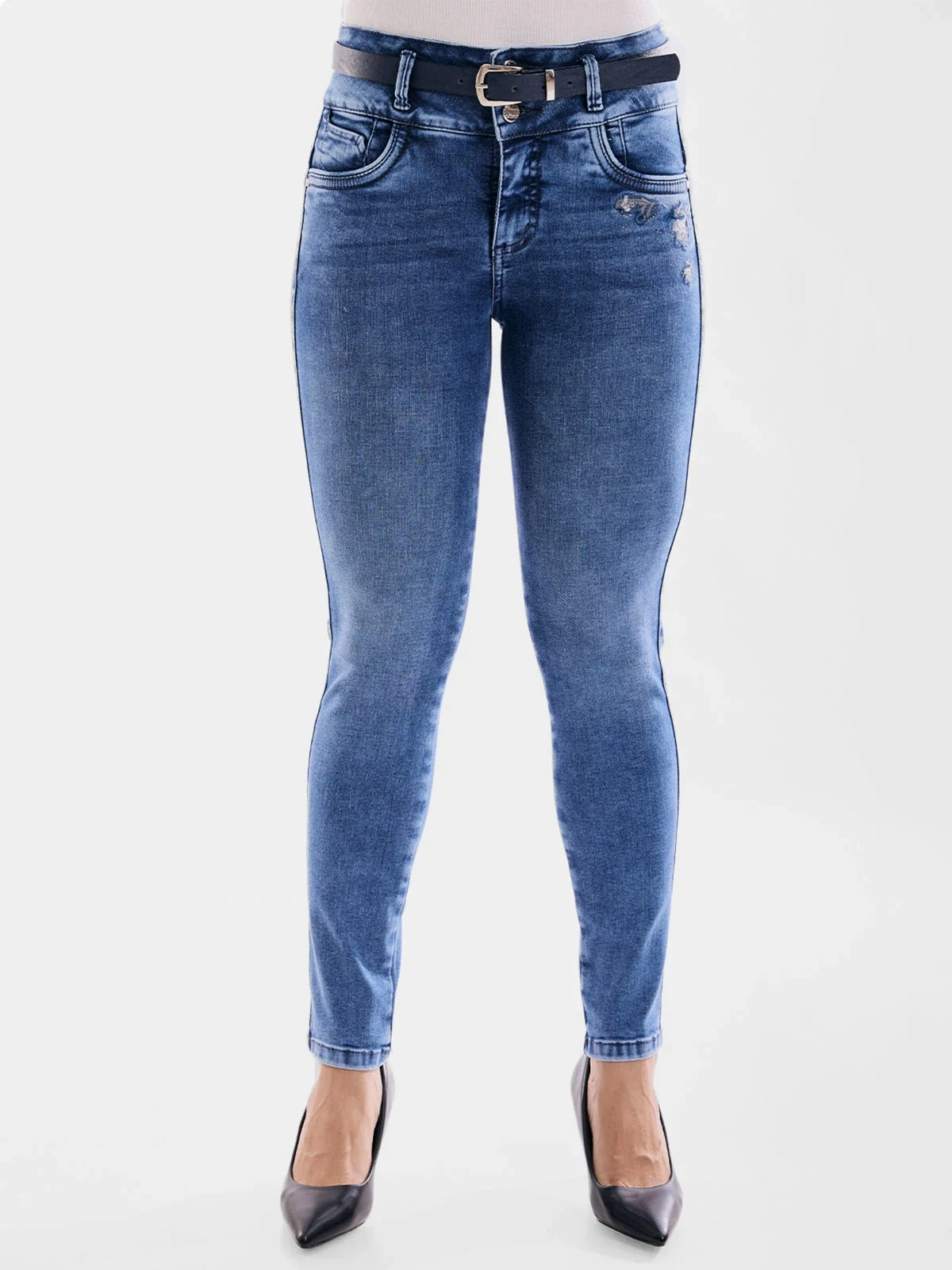 JEANS ALGODÓN SKINNY MUJER METAL JEANS JOVITA - 2