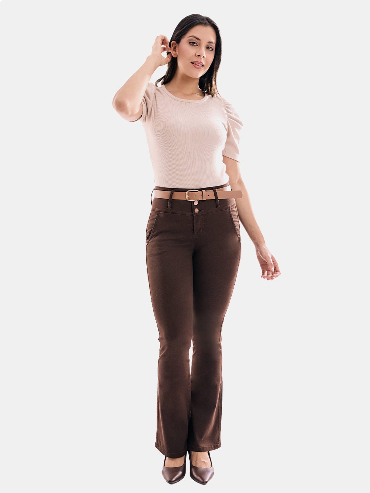 JEANS ALGODÓN FLARE MUJER METAL JEANS SHEYLA - 1