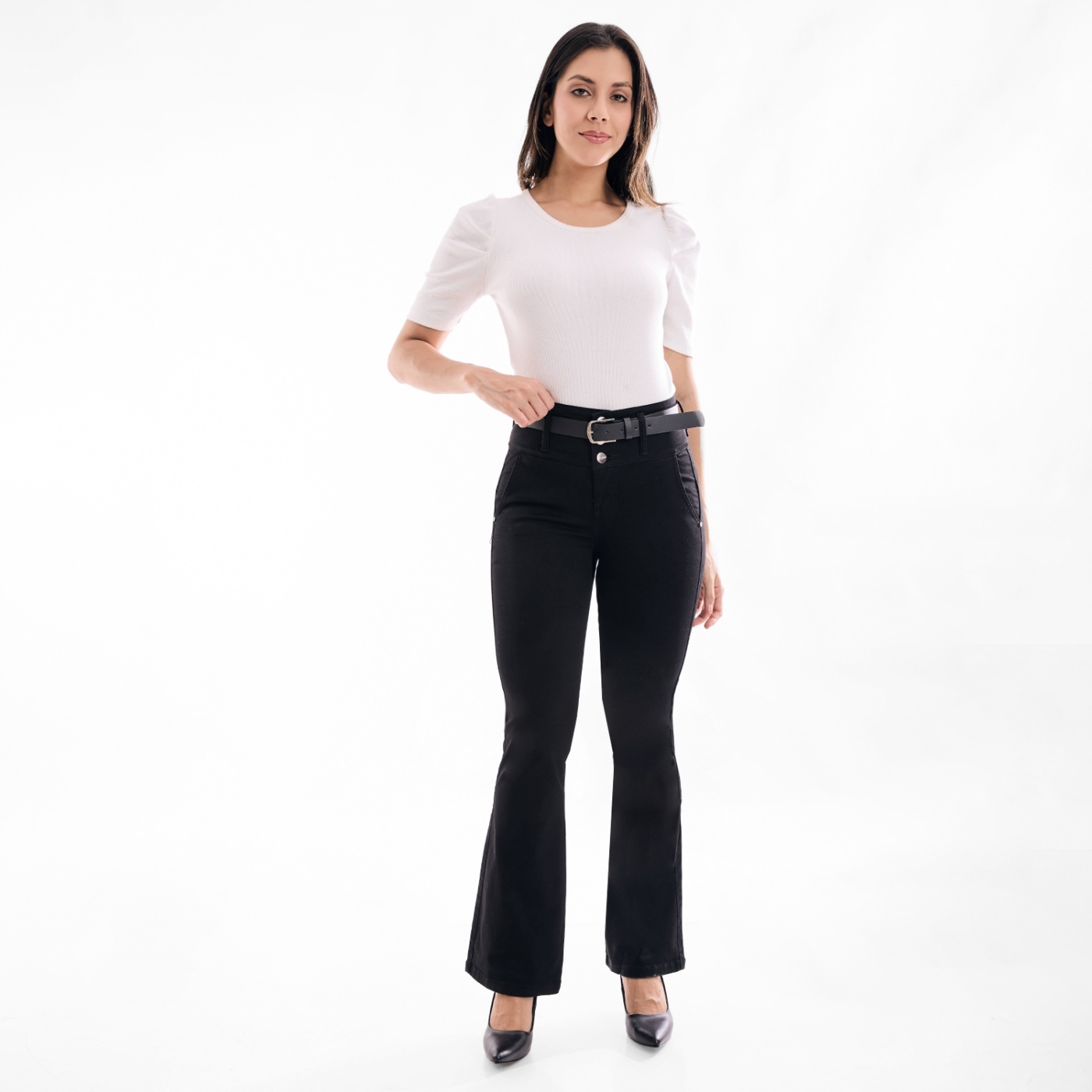JEANS ALGODÓN FLARE MUJER METAL JEANS SHEYLA - 1