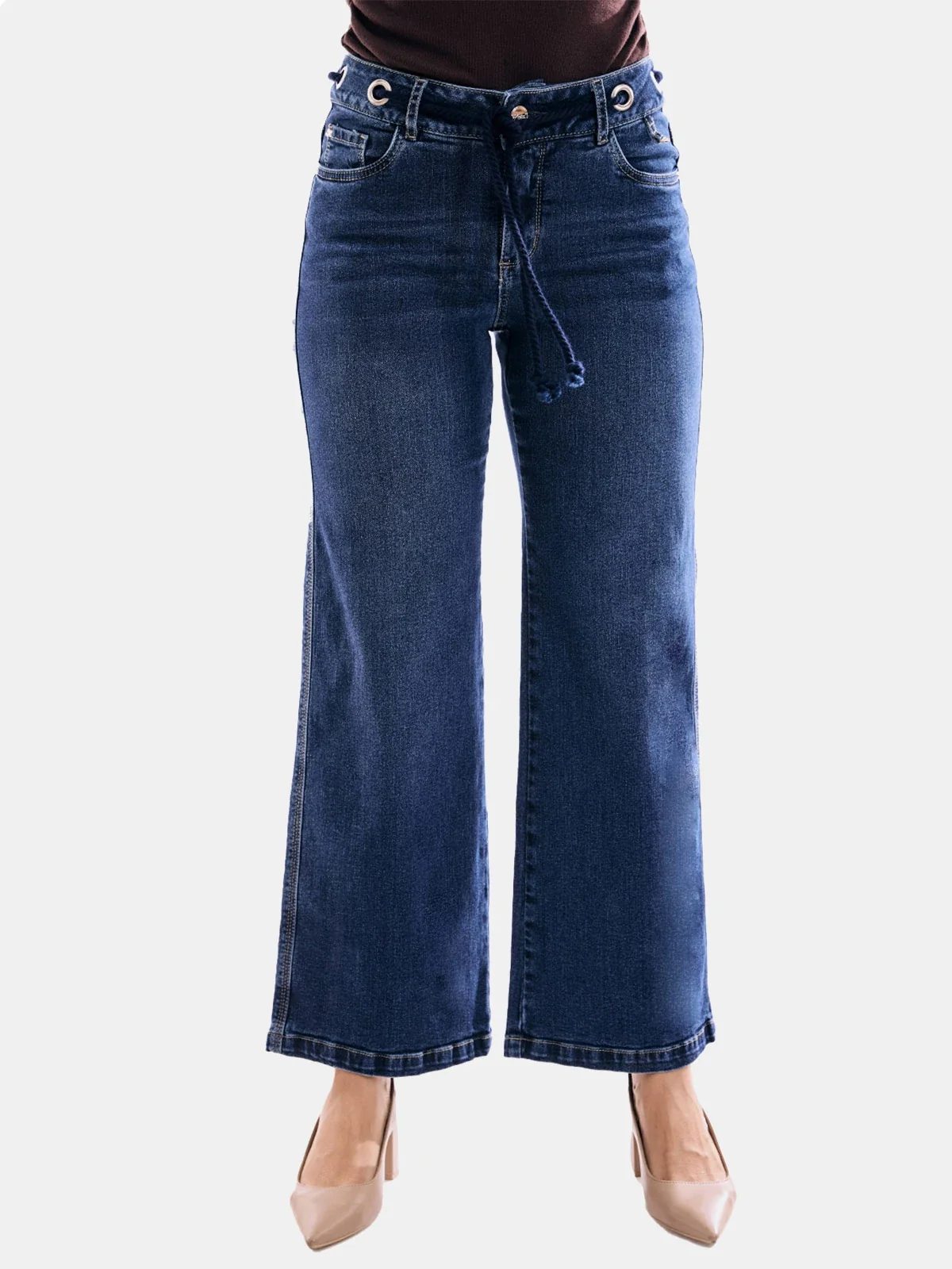 JEANS ALGODÓN WIDE LEG MUJER METAL JEANS KEYLA - 2