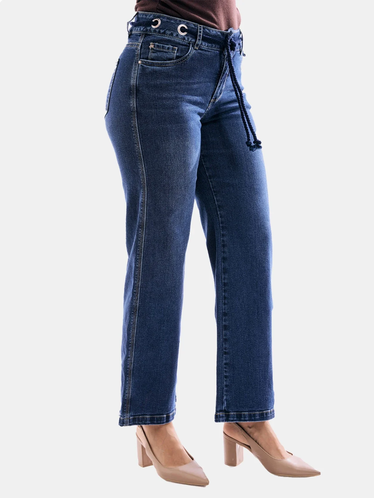 JEANS ALGODÓN WIDE LEG MUJER METAL JEANS KEYLA - 4