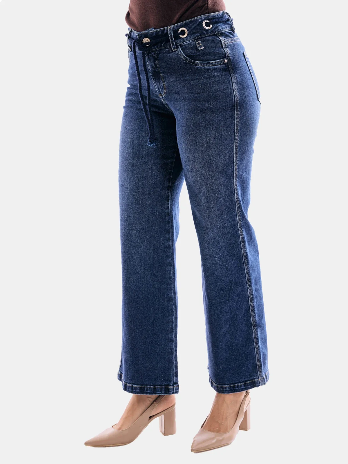 JEANS ALGODÓN WIDE LEG MUJER METAL JEANS KEYLA - 5