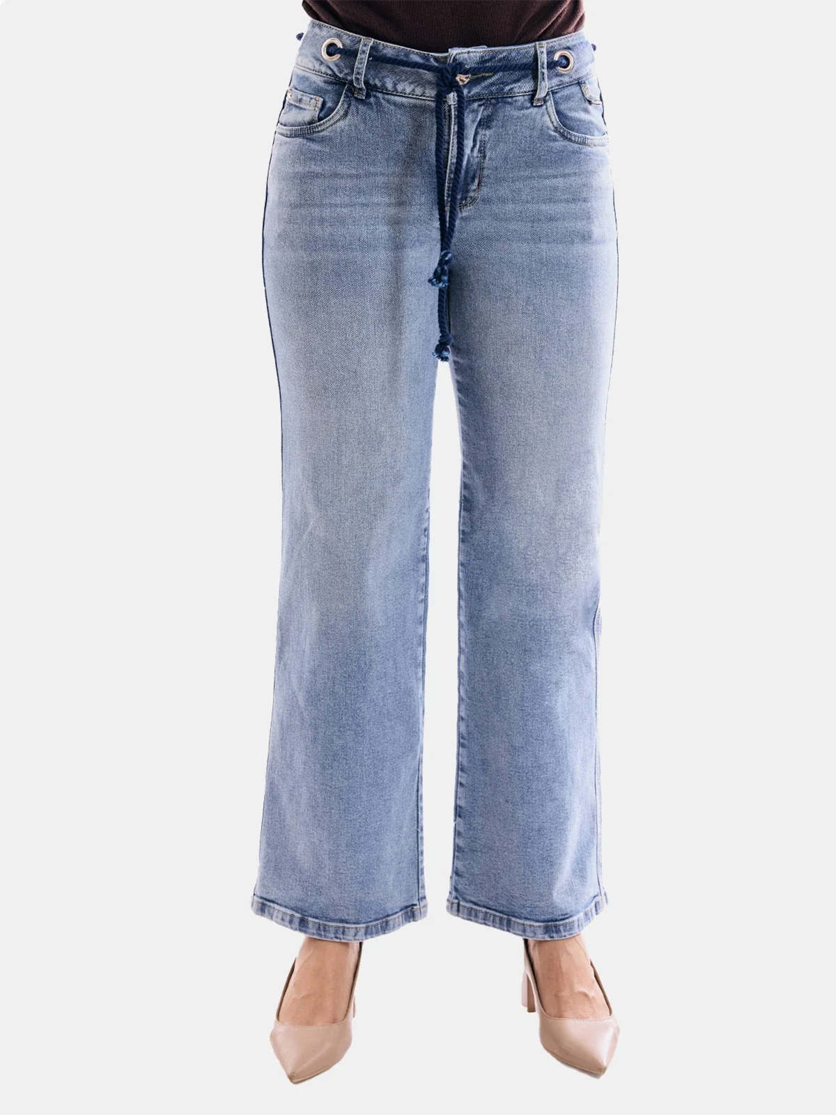JEANS ALGODÓN WIDE LEG MUJER METAL JEANS KEYLA - 2