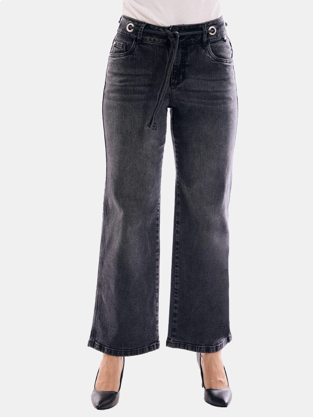 JEANS ALGODÓN WIDE LEG MUJER METAL JEANS KEYLA - 2