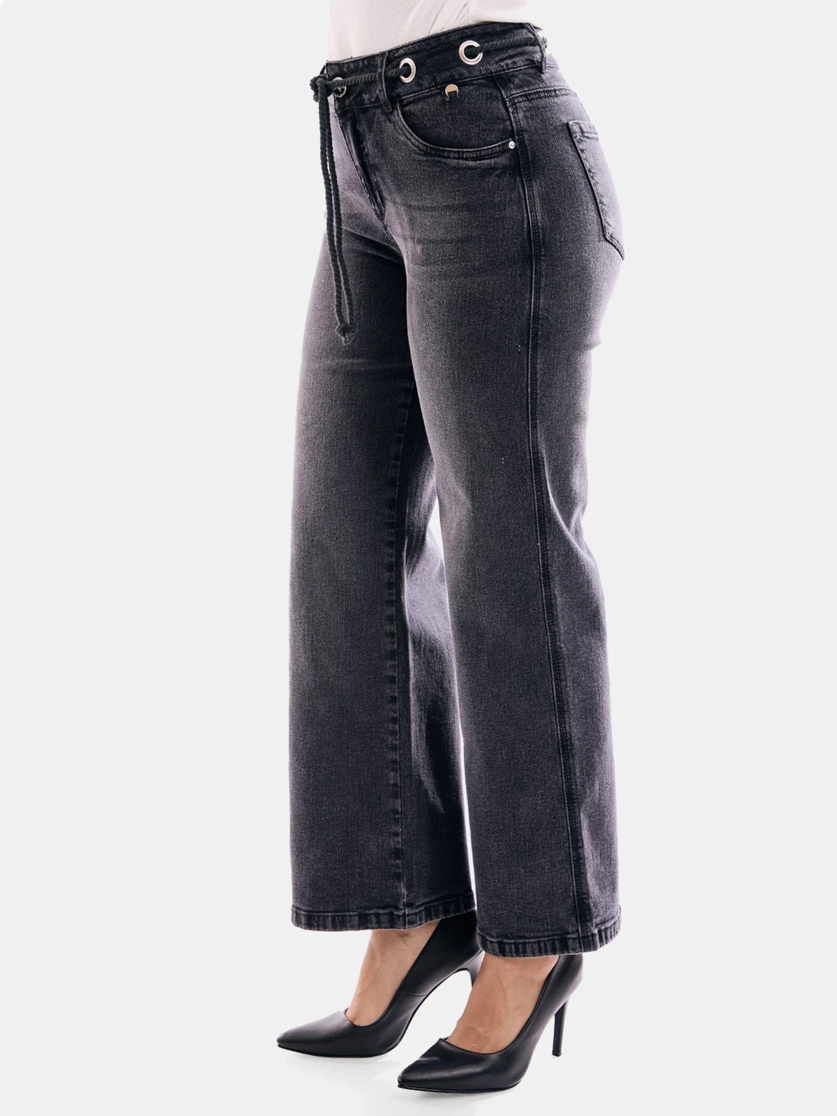 JEANS ALGODÓN WIDE LEG MUJER METAL JEANS KEYLA - 4