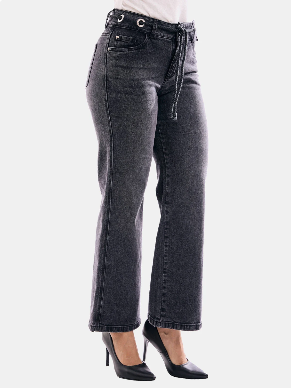 JEANS ALGODÓN WIDE LEG MUJER METAL JEANS KEYLA - 5