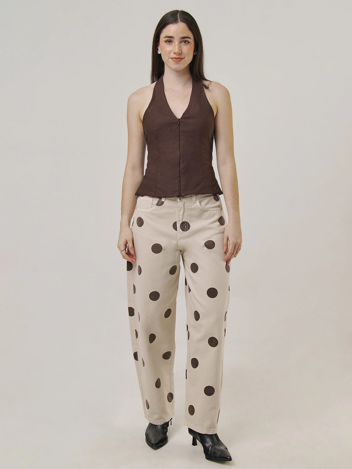 PANTALÓN ALGODÓN REGULAR MUJER BARBADOS - 1