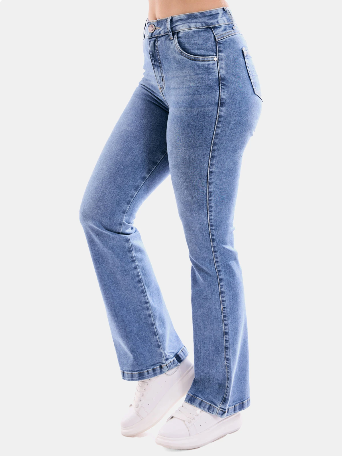 JEANDS ALGODÓN FLARE MUJER METAL JEANS AMALIA - 4