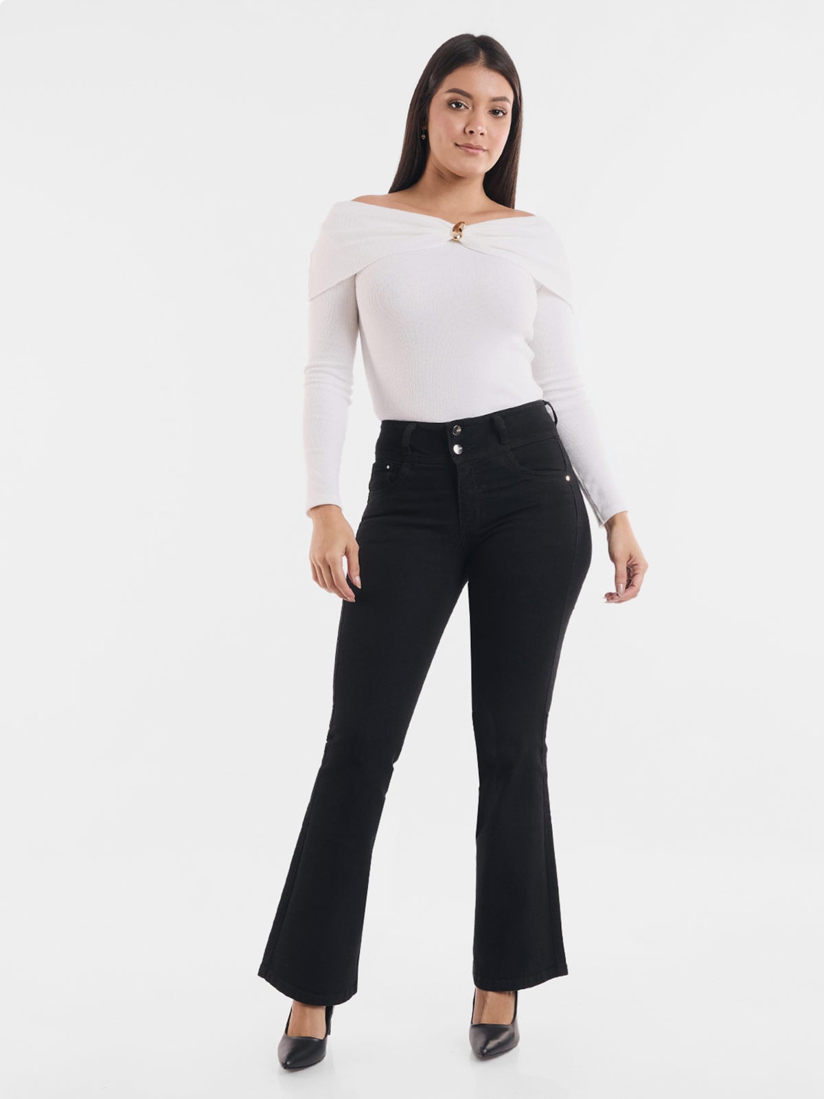 JEANA ALGODÓN FLARE MUJER METAL JEANS DORALIZA - 1