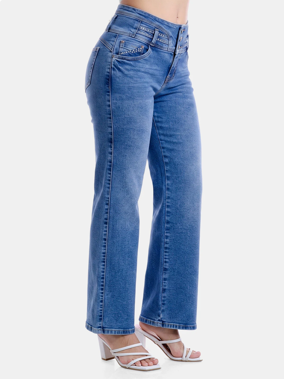 JEANS ALGODÓN WIDE LEG MUJER METAL JEANS MANCHESTER - 2