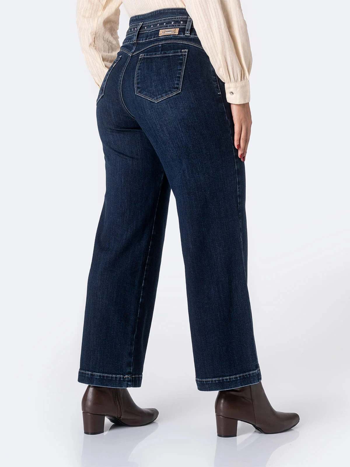 JEAN WIDE LEG MUJER PIONIER DENIM STRETCH IRYZ - 3