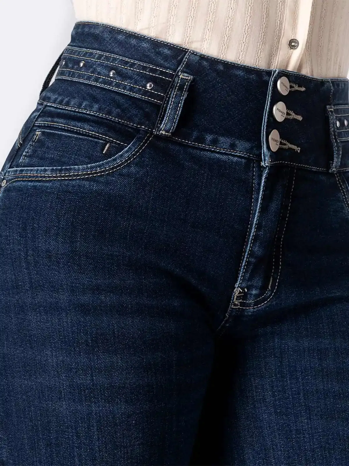 JEAN WIDE LEG MUJER PIONIER DENIM STRETCH IRYZ - 5