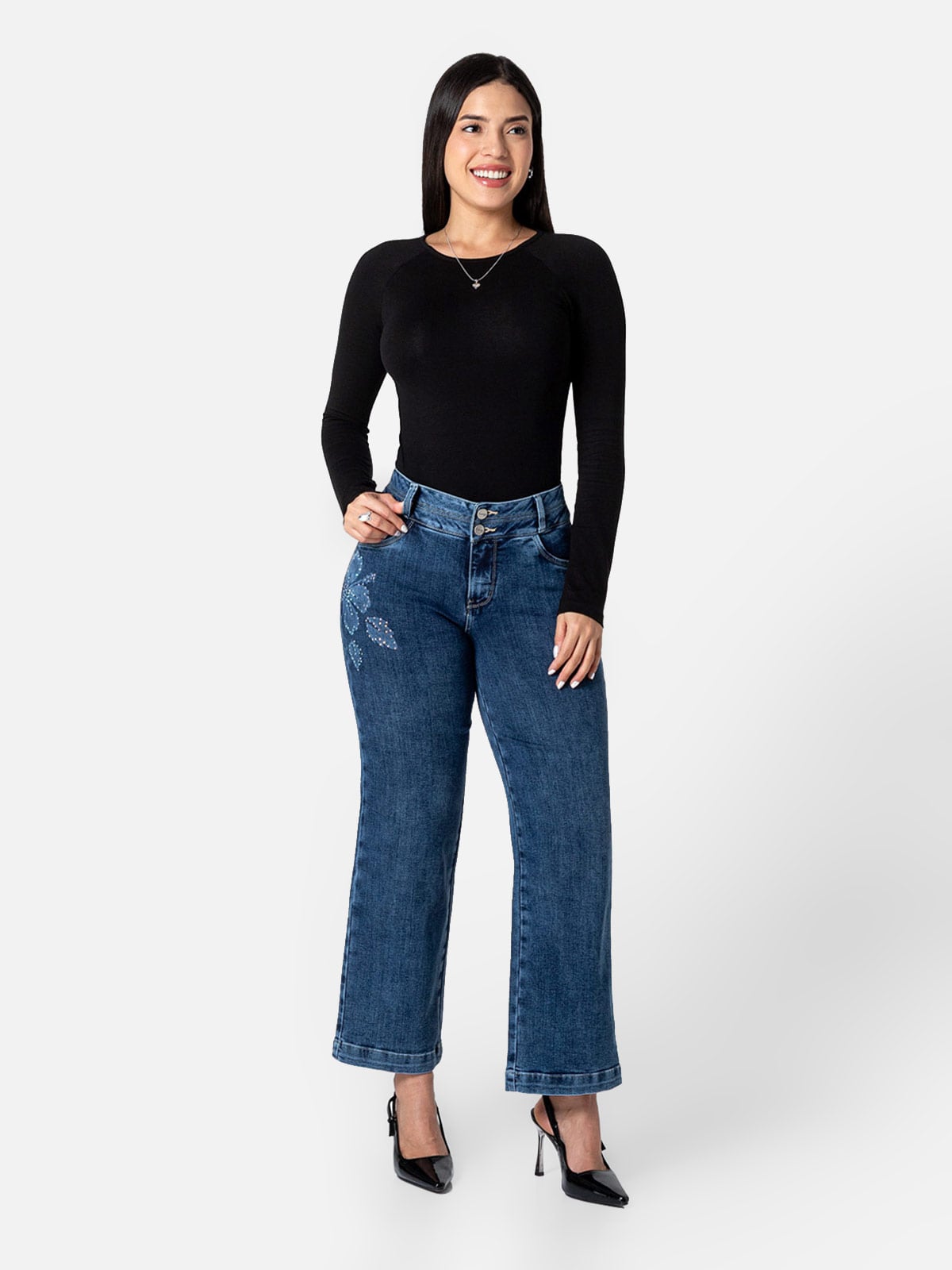JEANS STRAIGHT MUJER PIONIER XIMARA - 1