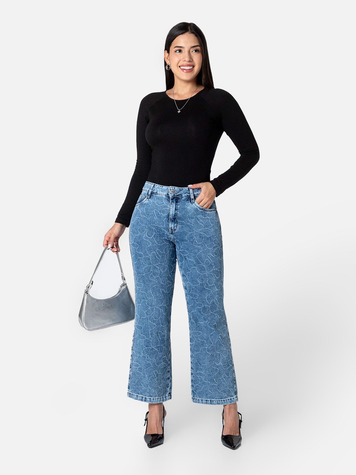 JEANS STRAIGHT MUJER PIONIER GLIESE - 1