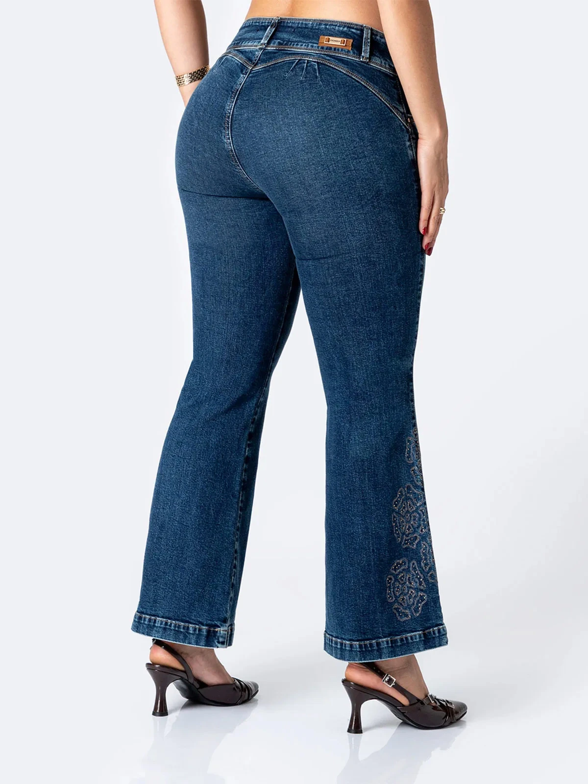 JEANS FLARE MUJER PIONIER DENIM STRETCH KHARISSA - 3