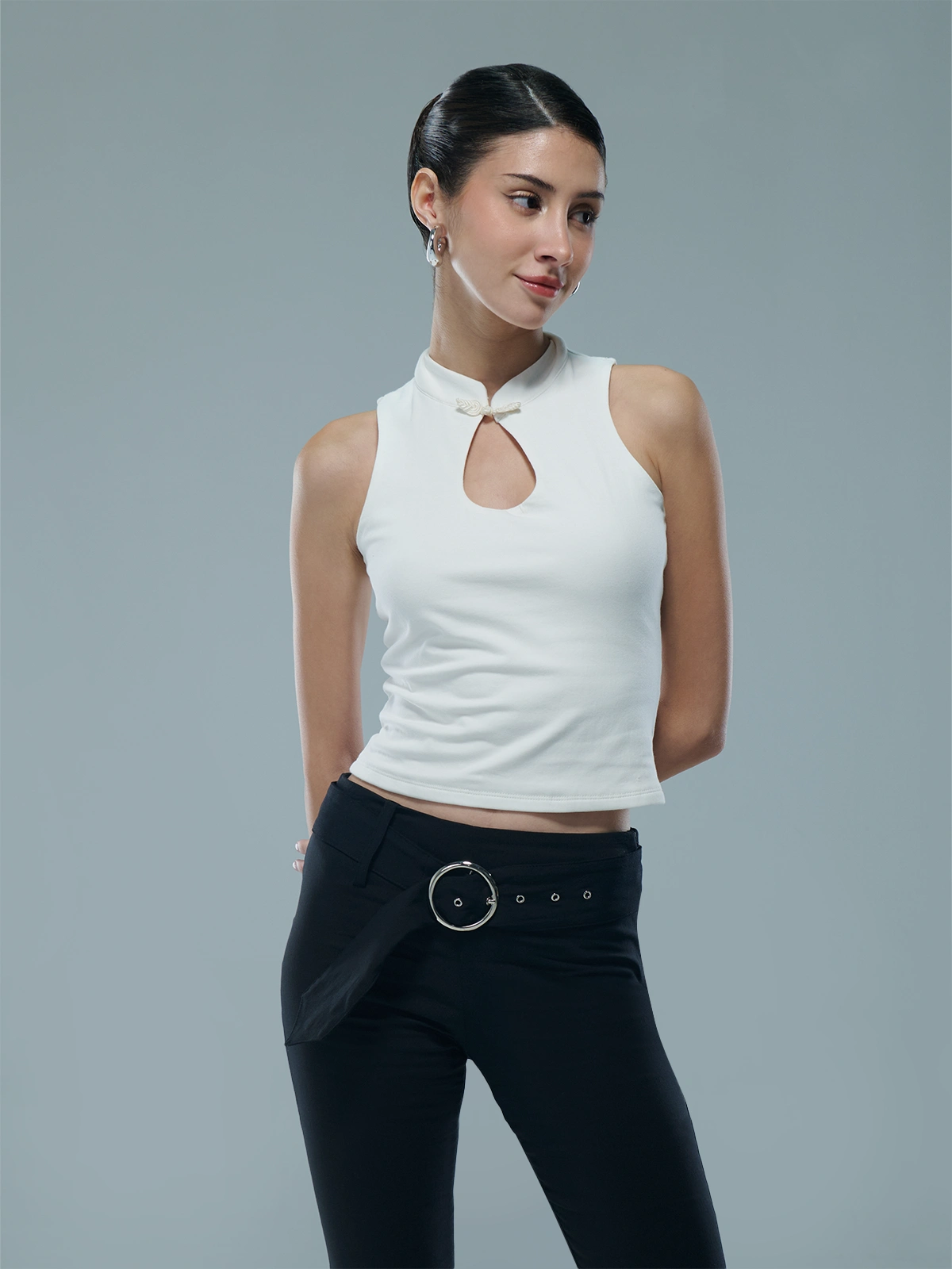 POLO SIN MANGAS ALGODÓN MUJER INDEX - 1