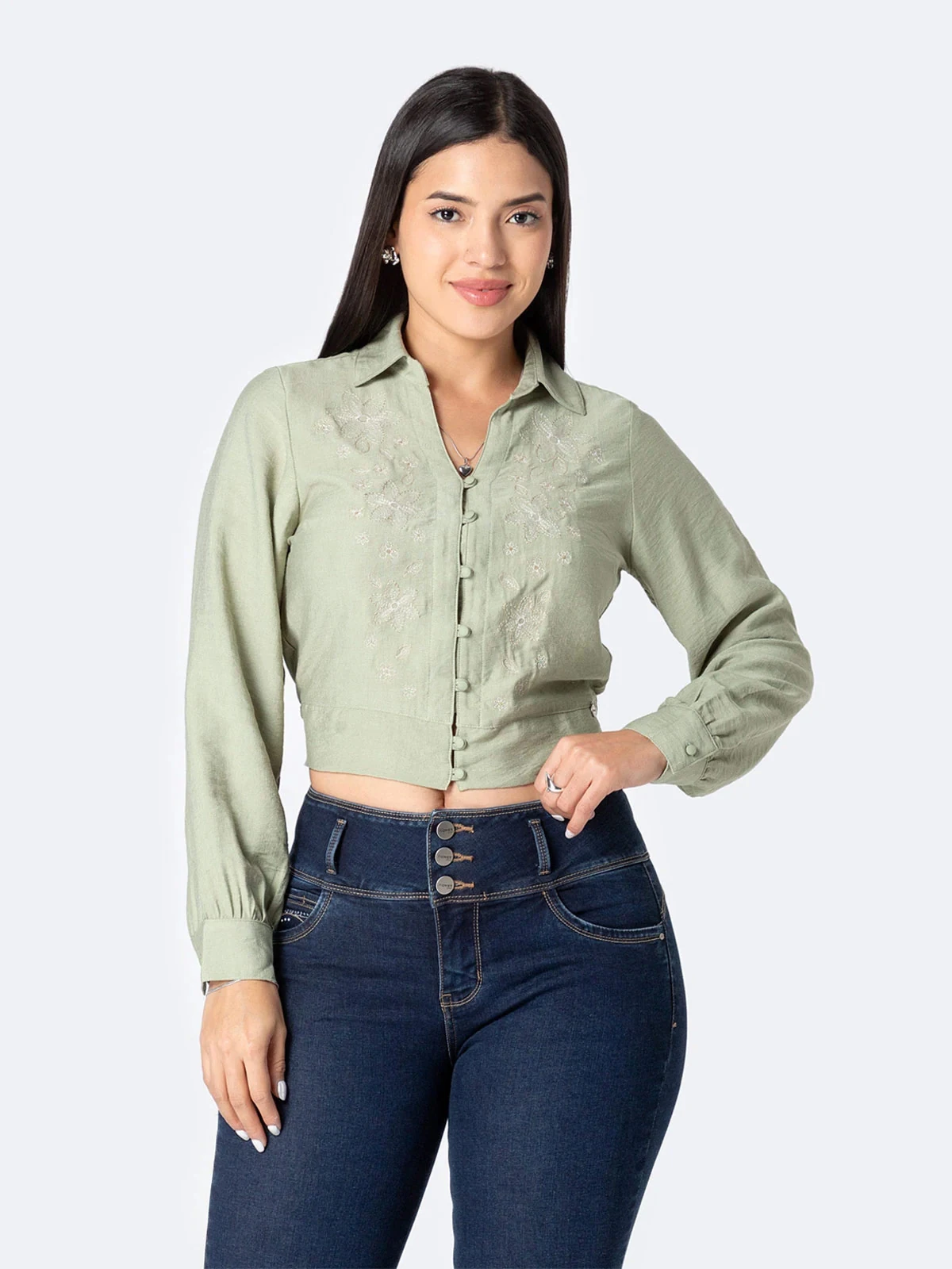 BLUSA MANGA LARGA MUJER PIONIER KELINA - 1