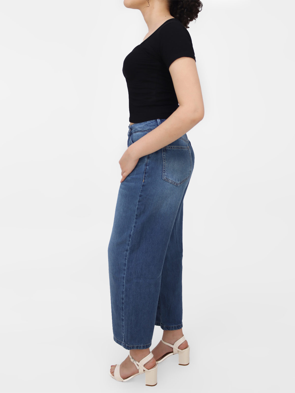 JEANS CULOTTE CROP MUJER KAYRA POBLET PERFECT FIT - 2