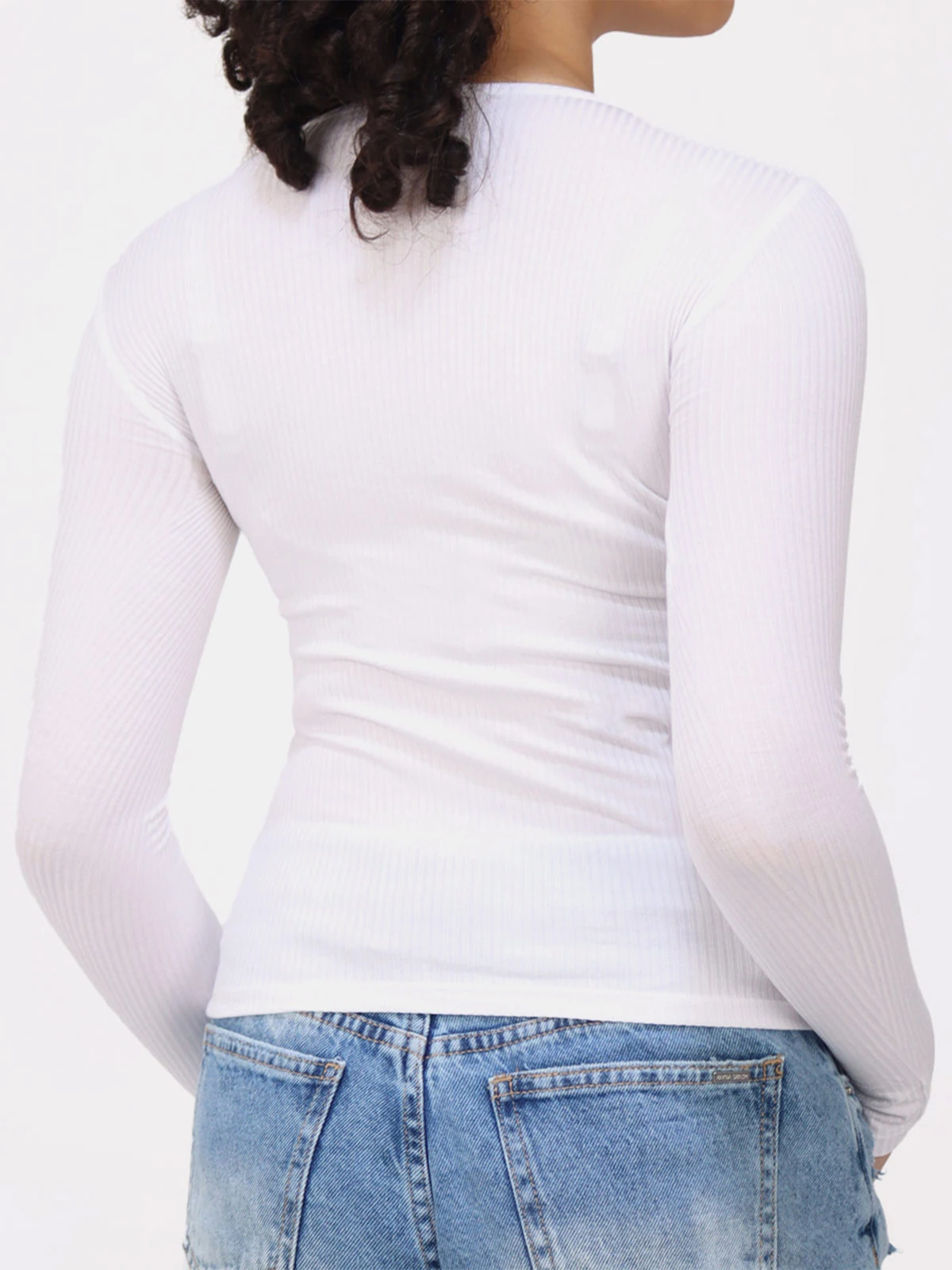 POLO MANGA LARGA ALGODÓN MUJER KAYRA POBLET PERFECT FIT HUESO - 2