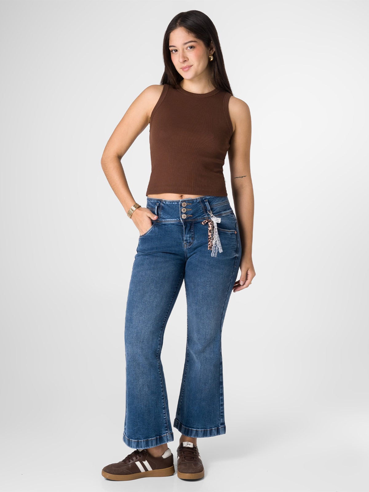 JEANS STRETCH FLARE MUJER SQUEEZE LEXIH - 1