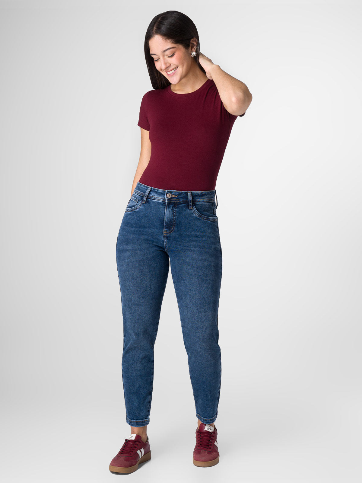 JEANS MOM MUJER SQUEEZE TOPACIE - 1