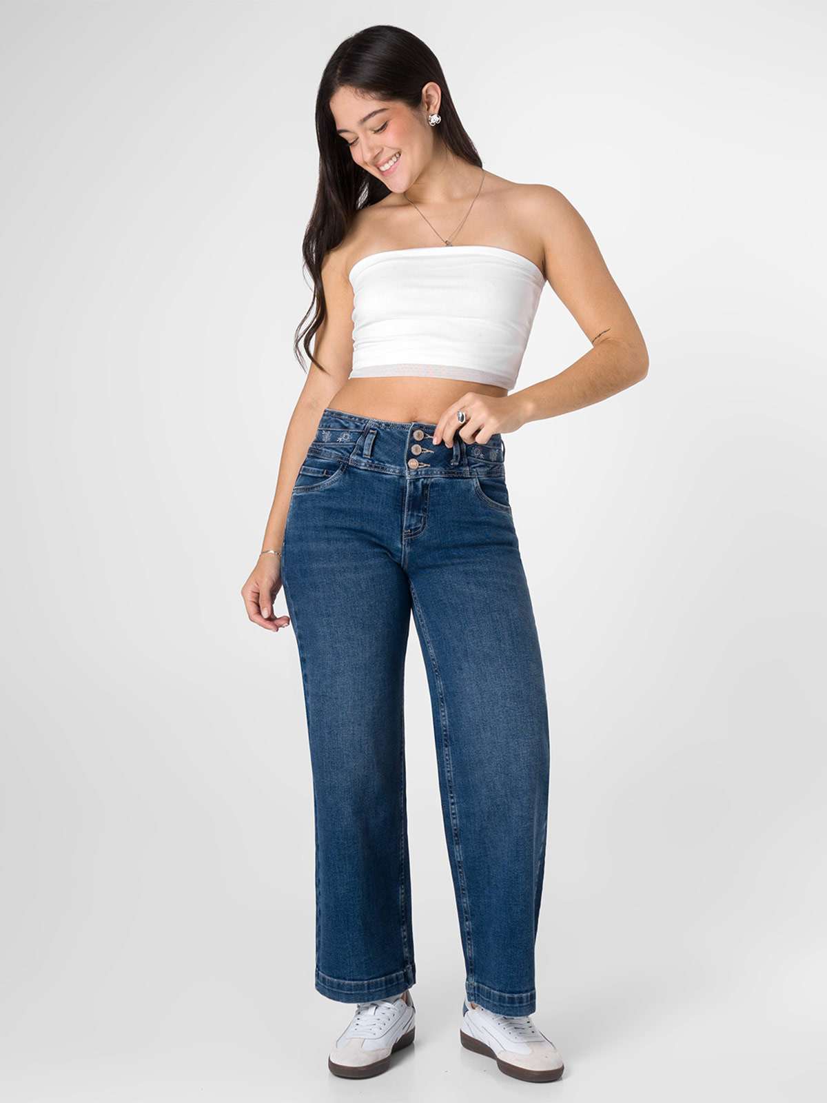 JEANS WIDE LEG MUJER SQUEEZE SARAUF - 1