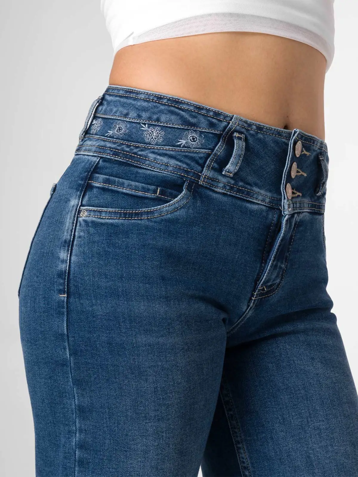 JEANS WIDE LEG MUJER SQUEEZE SARAUF - 4
