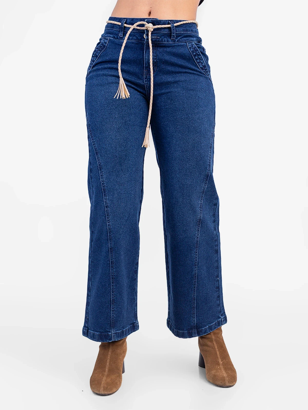 JEANS ALGODÓN REGULAR MUJER SODA BLUES DENIM - 2