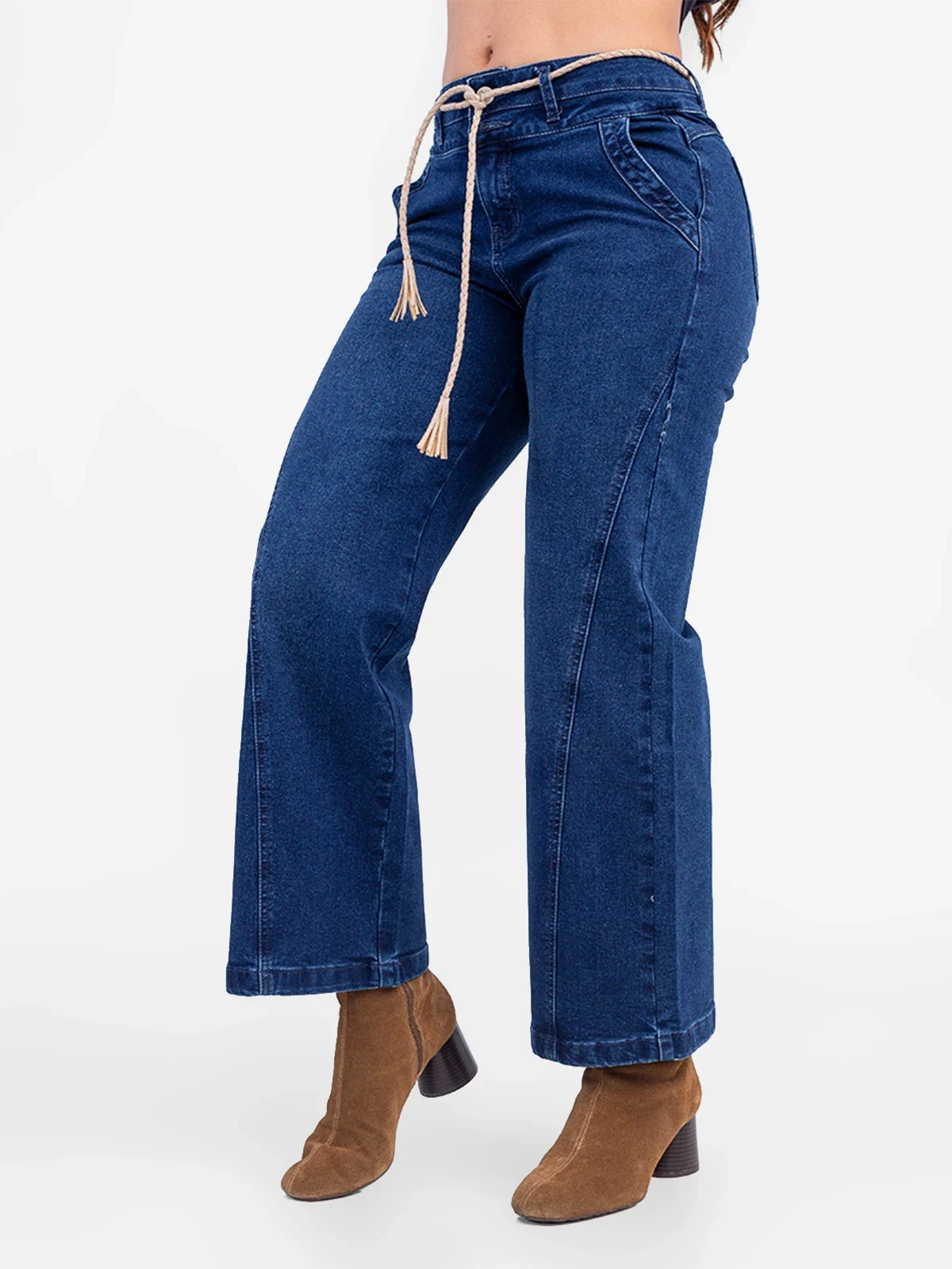 JEANS ALGODÓN REGULAR MUJER SODA BLUES DENIM - 4