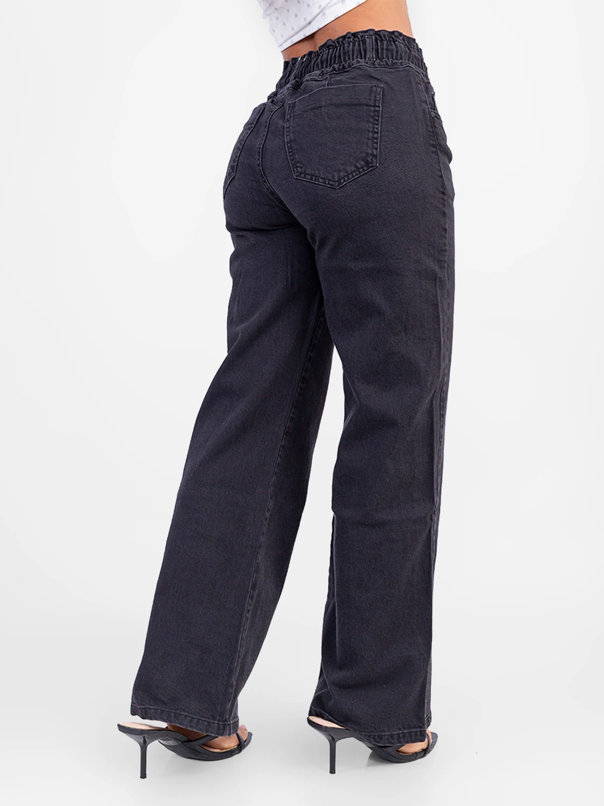 JEANS ALGODÓN WIDE LEG MUJER SODA BLUES GRIS - 3