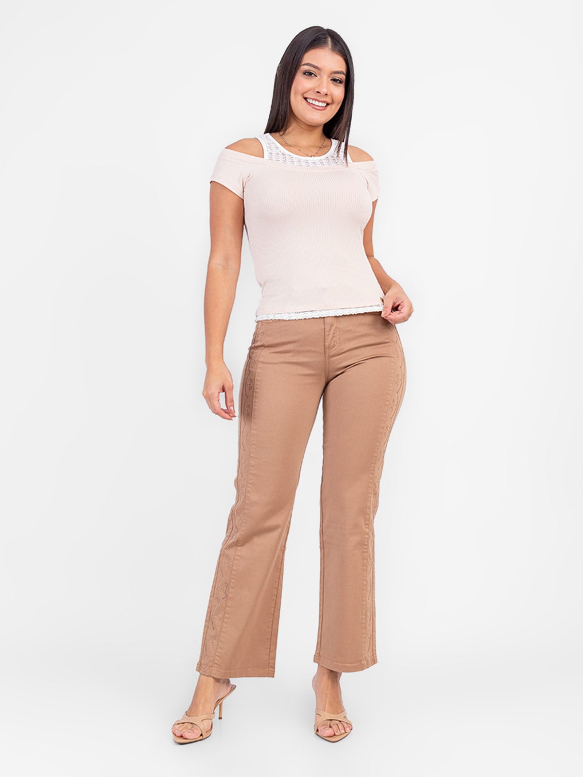 PANTALON ALGODÓN REGULAR MUJER SODA BLUES UCHIRA - 1