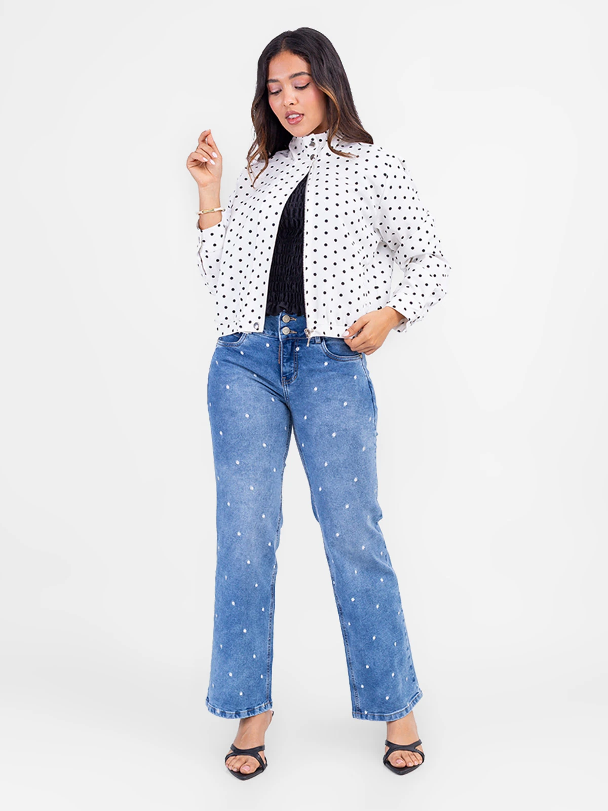 CASACA MUJER SODA BLUES POLKA - 3