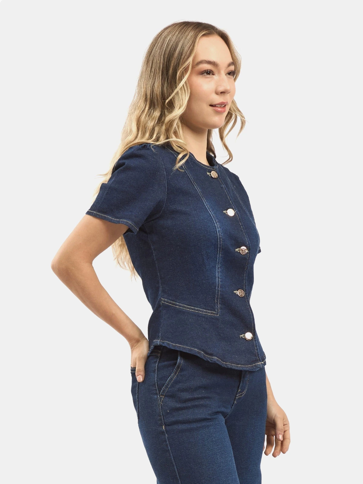 BLUSA MANGA CORTA ALGODÓN MUJER PARADA 111 TAYRA - 3