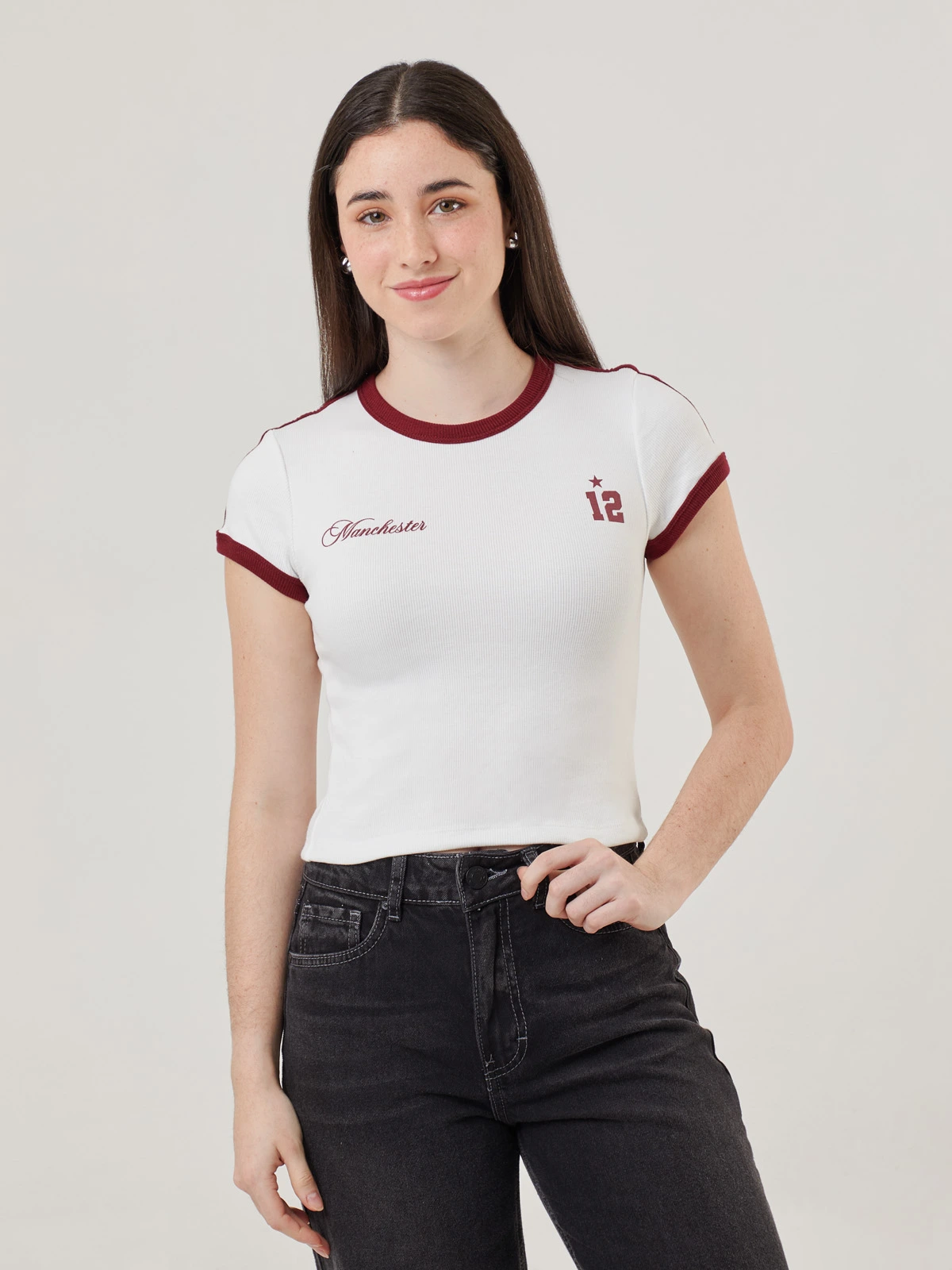 POLO MANGA CORTA MUJER INDEX RIB - 1