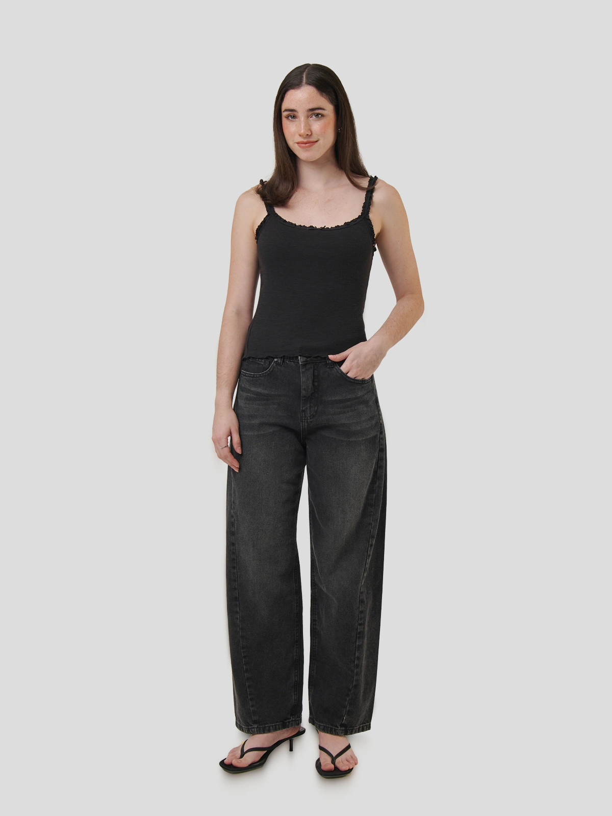 JEANS BARREL ALGODÓN MUJER BARBADOS - 1
