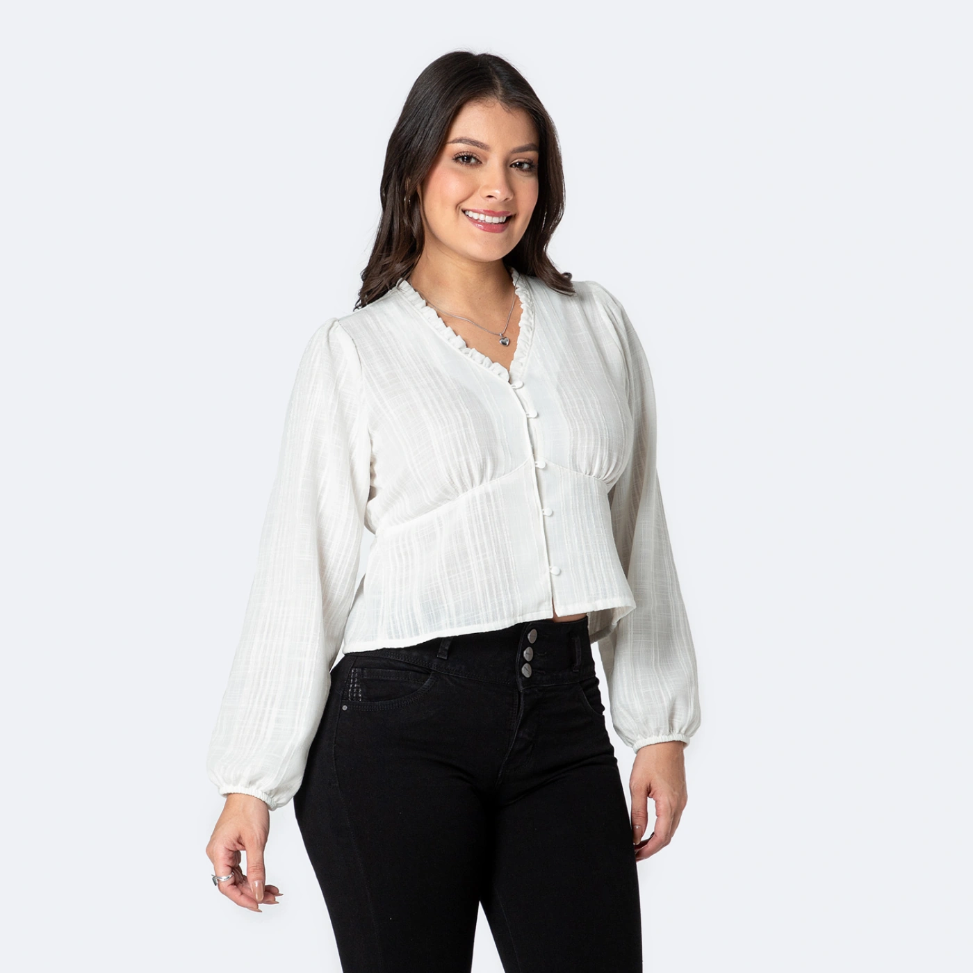 BLUSA MANGA LARGA MUJER PIONIER BAYLIN - 1