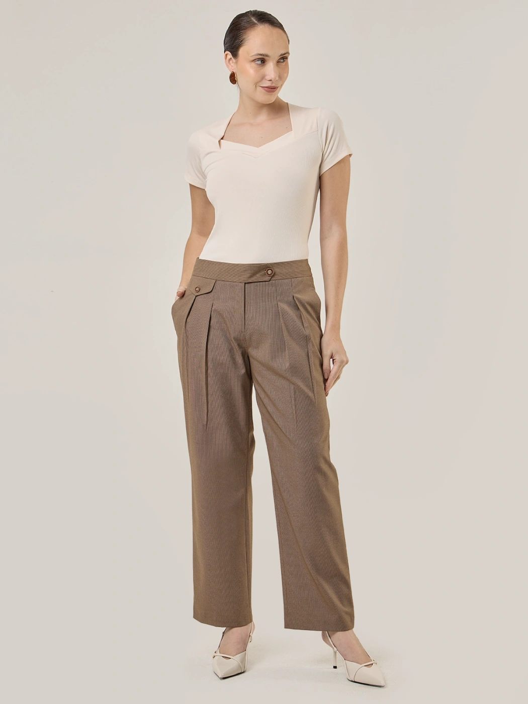 PANTALÓN RECTO MUJER JOHN HOLDEN WOMAN SHEBA - 5