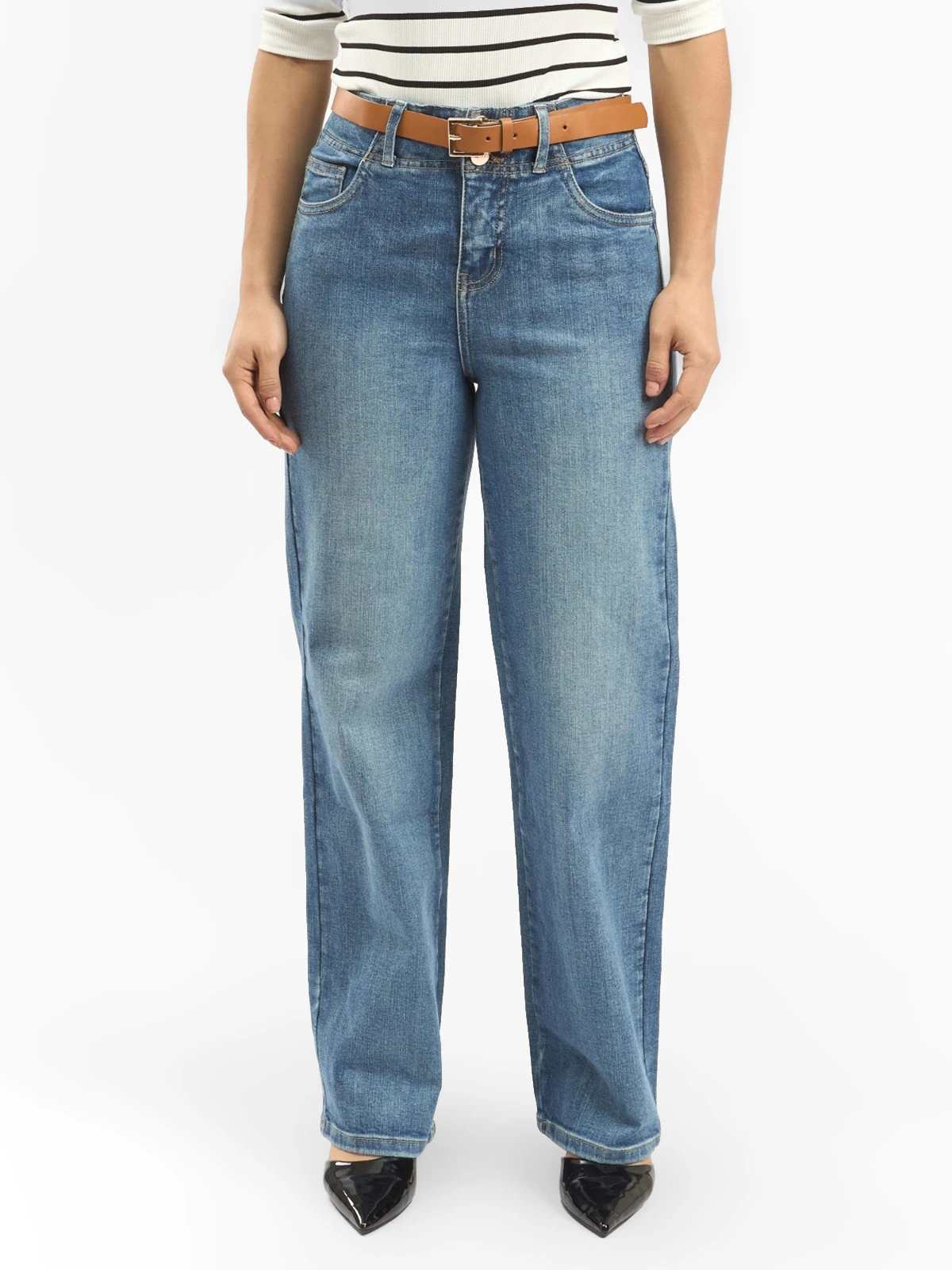 JEANS ALGODÓN RECTO PARADA 111 AMELIA - 1